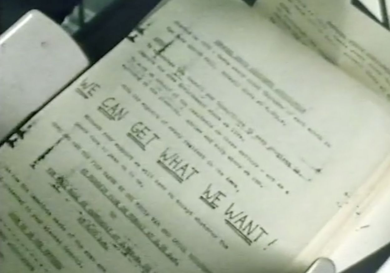 WE CAN GET WHAT WE WANT! Mimeograph text.