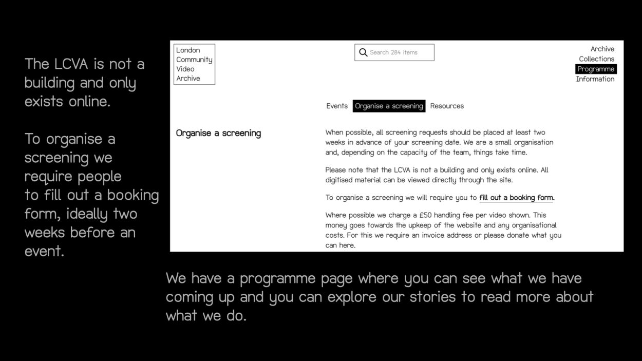 Slide Image from Making Films Together: The London Community Video Archive and Film Flamme Workshop.