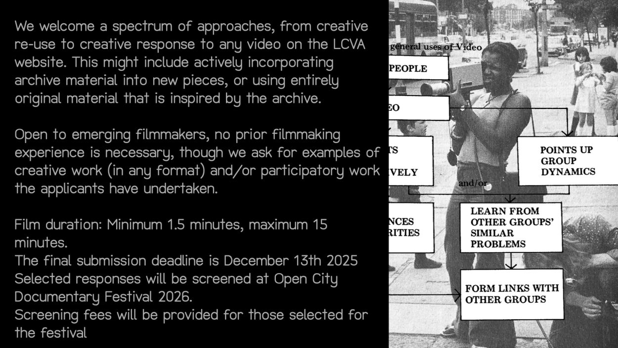 Slide Image from Making Films Together: The London Community Video Archive and Film Flamme Workshop.
